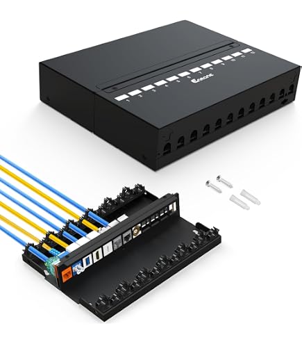 Amazon.com: Panduit DP24688TGY Category-6 24-Port Flat Punchdown
